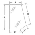 85801628 Rear Side Glass Window Rh Lh Fits New Holland Lb110 Lb75