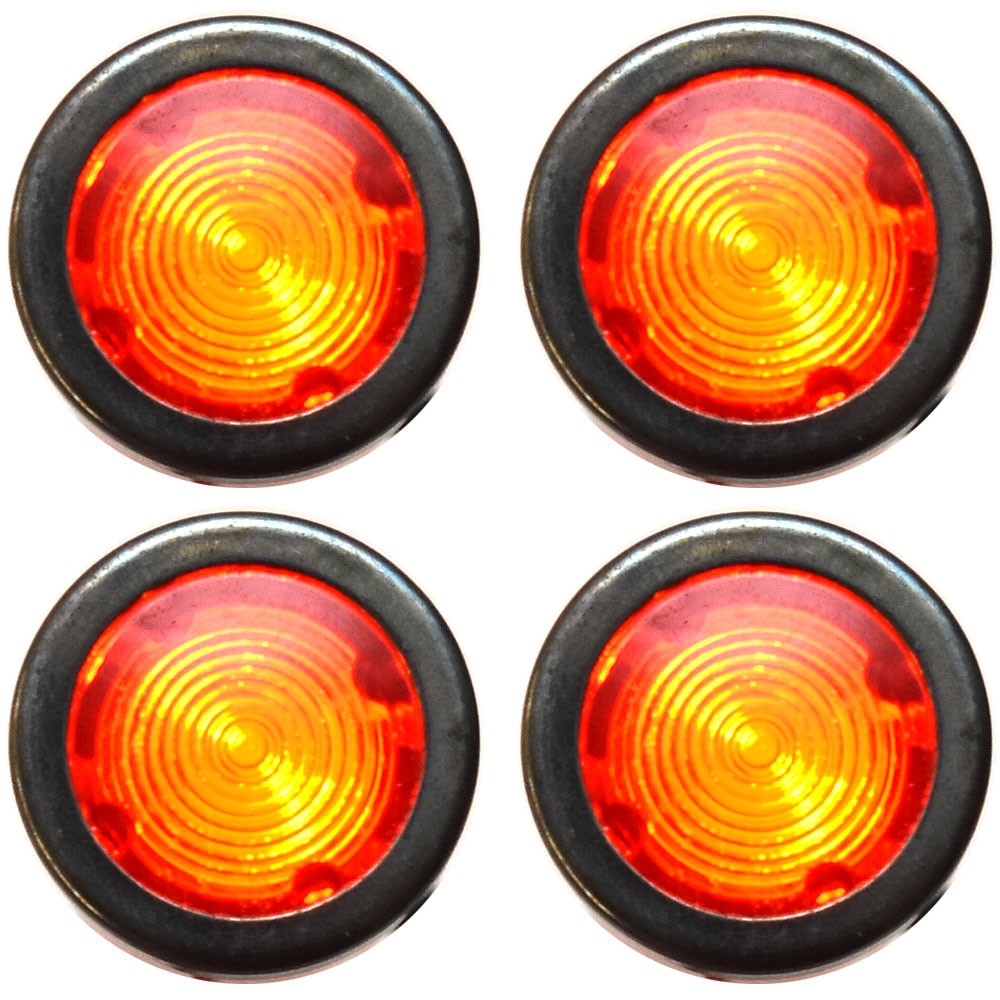 Indicator Lights Malibu Red 1/2 Inch Set of 4 by Malibu