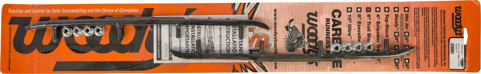 Woodys 6-inch Carbide Runners S D For Ski-doo Mx Z 440, 583 & 670
