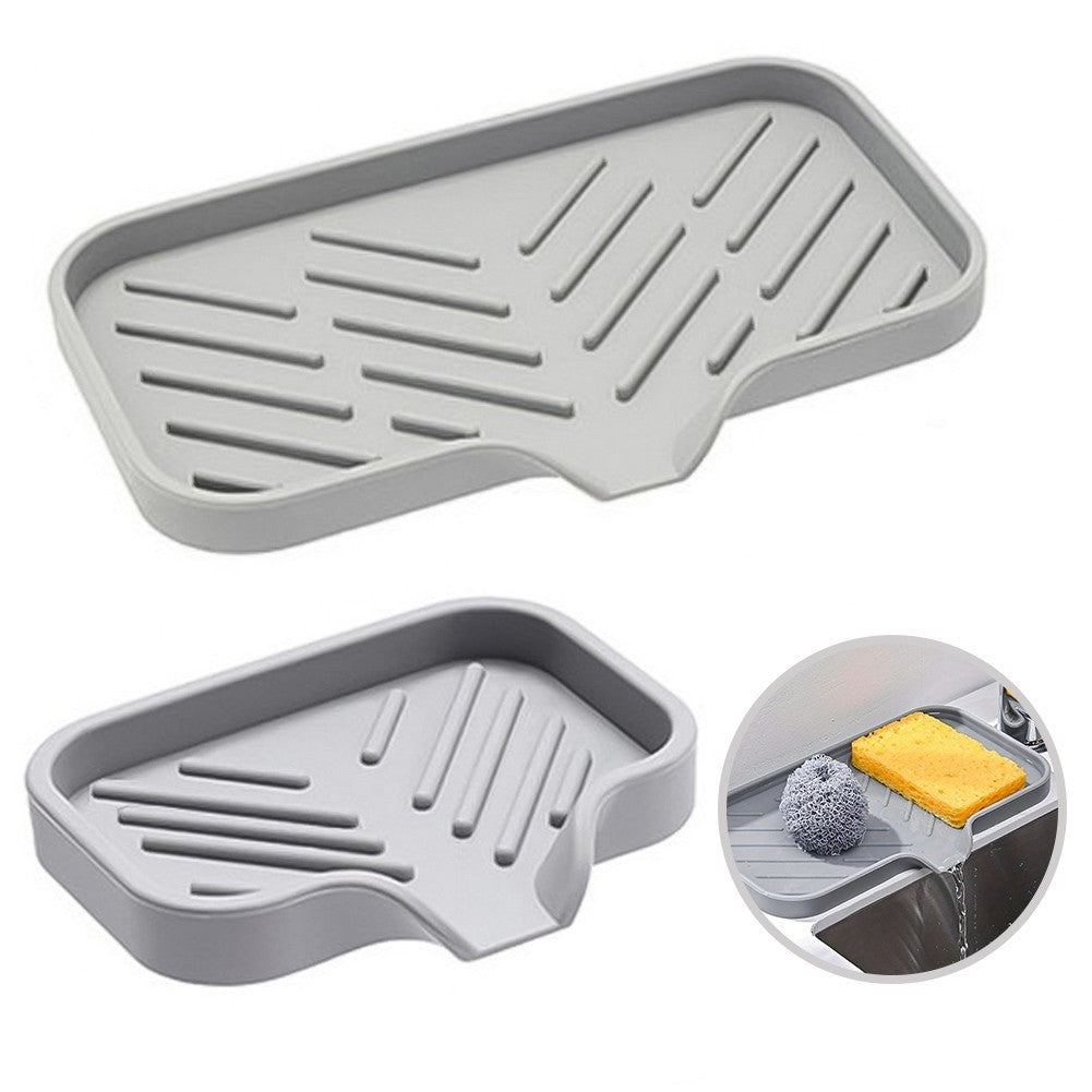Kitchen Soap Holder Quick Dry Gray
