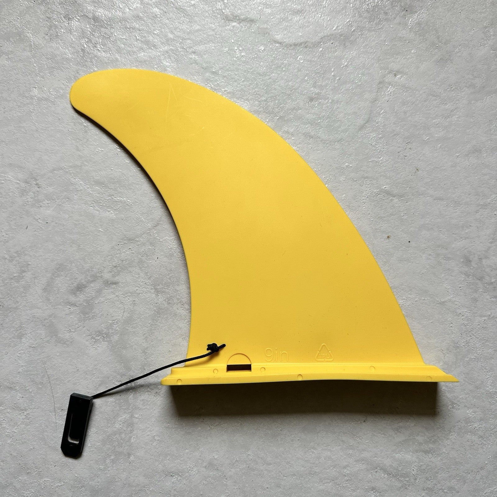 Stand Up Paddleboard Fin Bright Yellow Slide-In