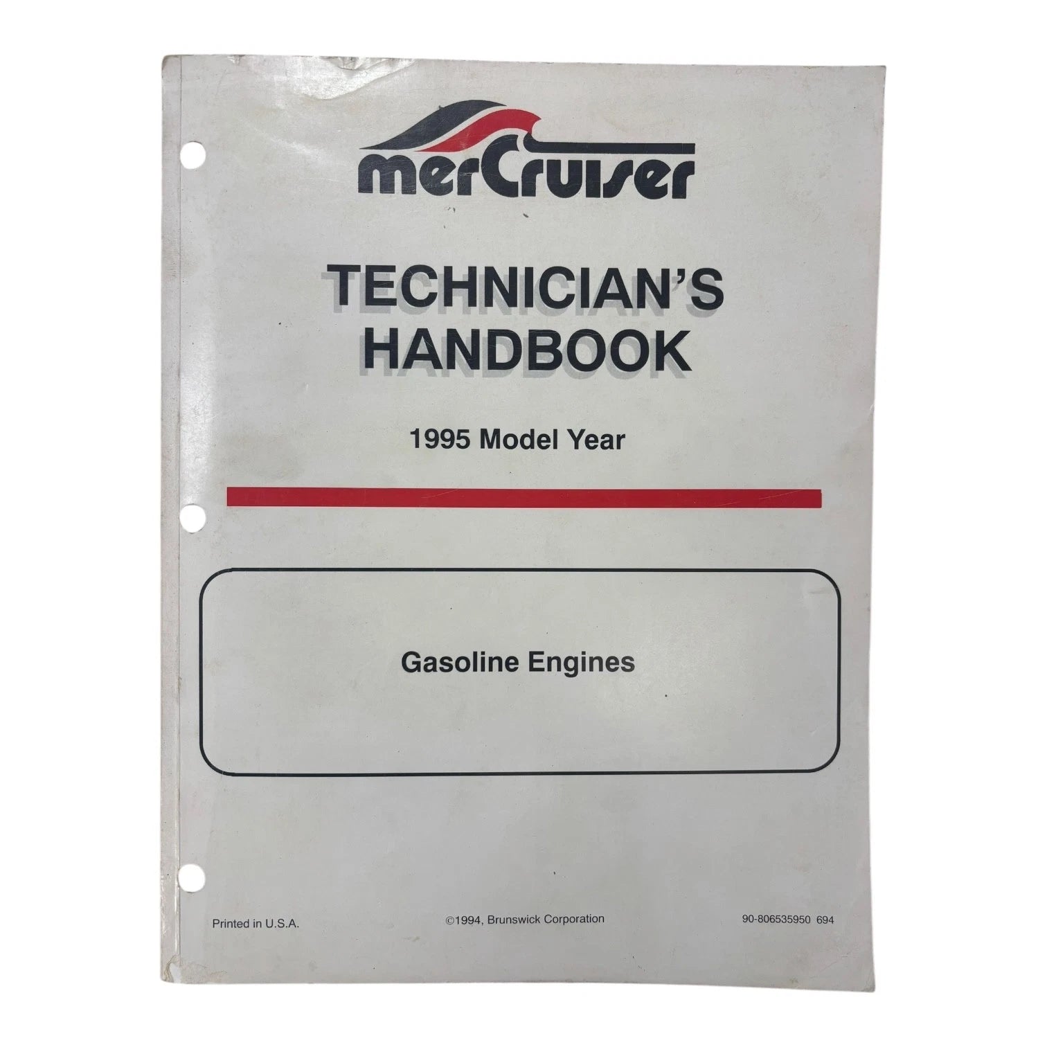 Mercruiser 90-806535950, Gasoline Engines Technicians Handbook (1995)
