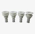 Kmi Marine White Plastic Through Hull With Nut 1 | Hook & Hull Co