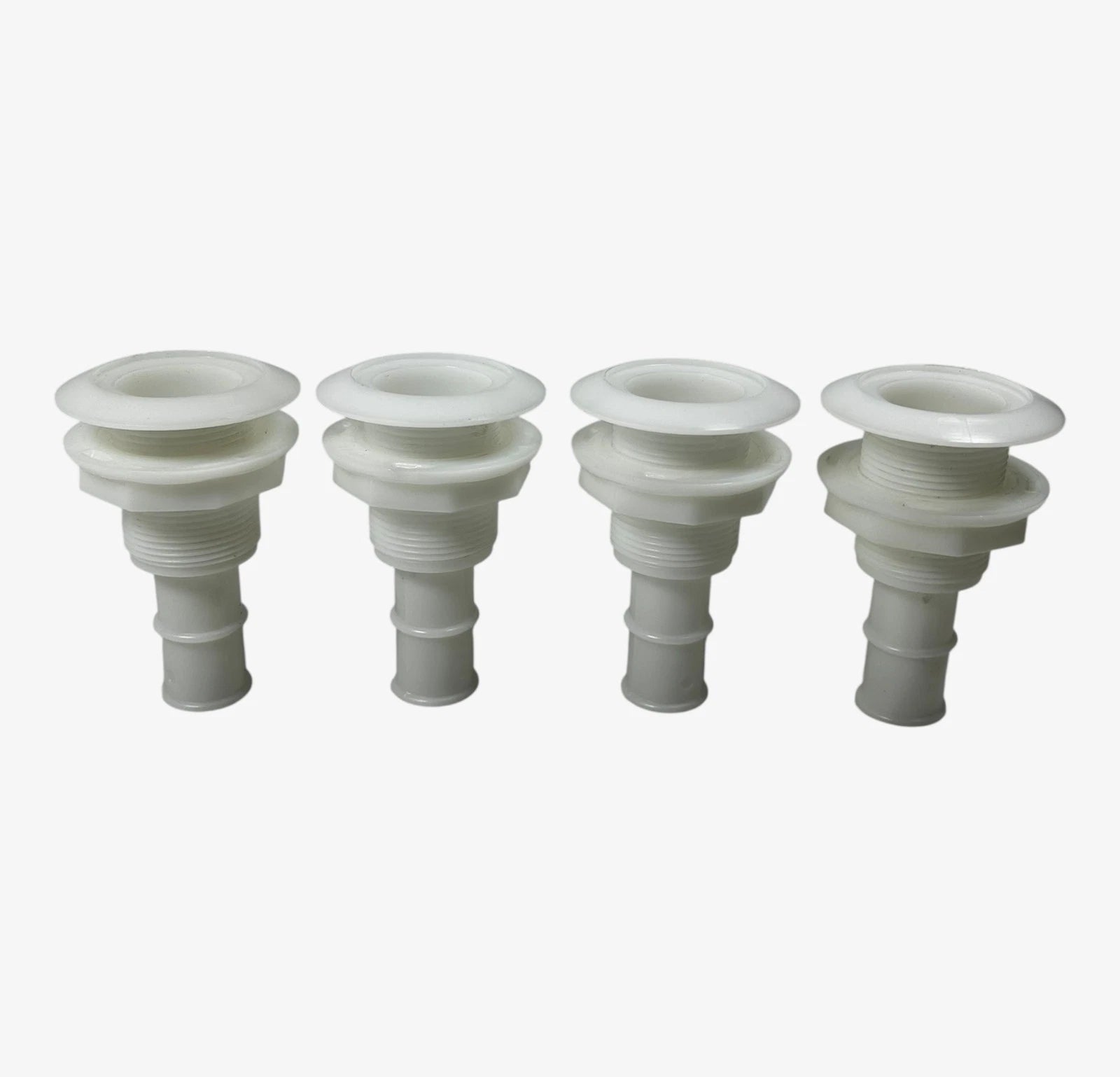 Kmi Marine White Plastic Through Hull With Nut 1 | Hook & Hull Co