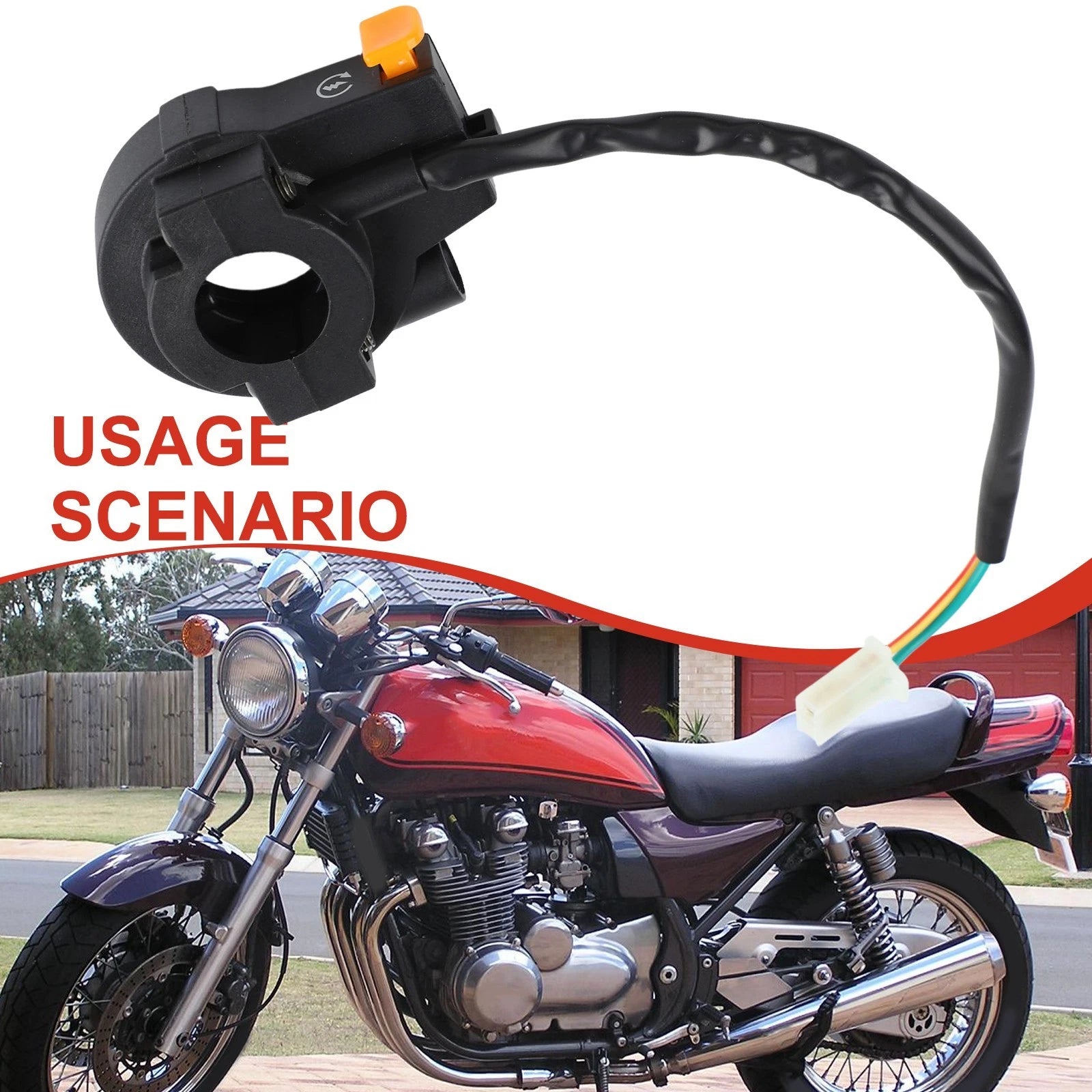 Motorcycle Ignition Button With Direct Installation 22mm Handlebar