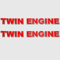 Yamaha Jet Boat Decals F1t-u417t-30 | Twin Engine Stickers Red (Pair)
