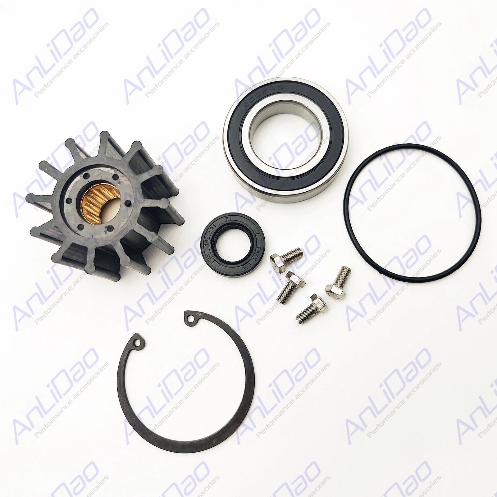 Fit Volvo Penta Sea Water Pump Rebuild Kit 21213660 21214599 21214596