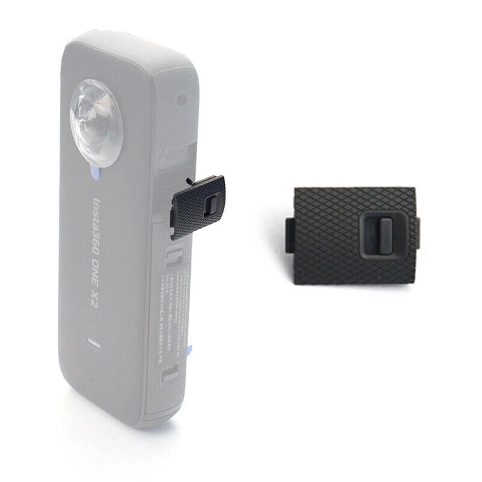 Abs Battery Cover Lid Side Door Usb-c Port For Insta360 One X2 Camera