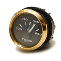 Beede Boat Temperature Gauge 100271 | Cruiser Yachts 2 Inch Gold Black