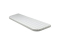 Boat Single Steps, Grooved, 17 3/4in X 6in X 3/4in, White, Poly