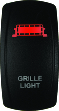 Dragonfire Racing Lighted Switch Grill Light On/off Red