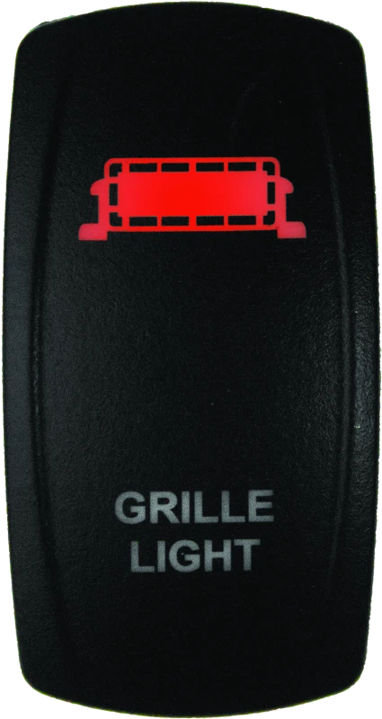Dragonfire Racing Lighted Switch Grill Light On/off Red