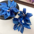 Butterfly Orchid Hairclip Compact Edge Clip