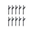 Set Of Ten (10) Ar89564 Pencil Fuel Injectors Fits John Deere