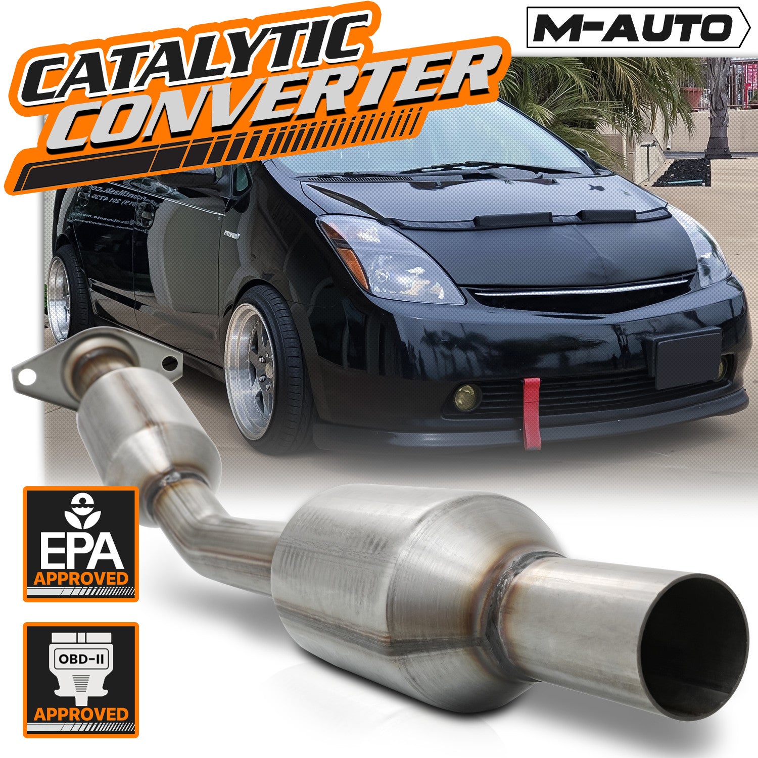 Center Exhaust Catalytic Converter for Prius