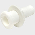 Boat Livewell Thru Hull 1 1/8 Inch White Plastic by Marine