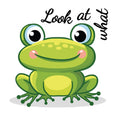 Funny Frog Toilet Wall Sticker