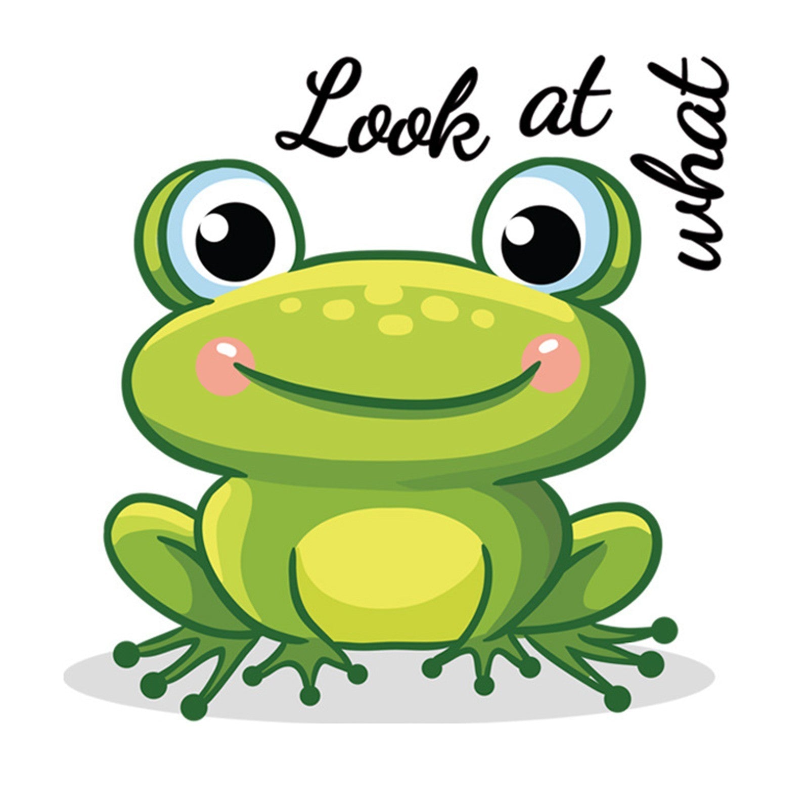 Funny Frog Toilet Wall Sticker