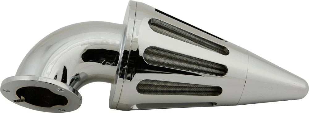 Harddrive Ram Air Filter Coned Chrome 4.5" X 12" – Fits Harley