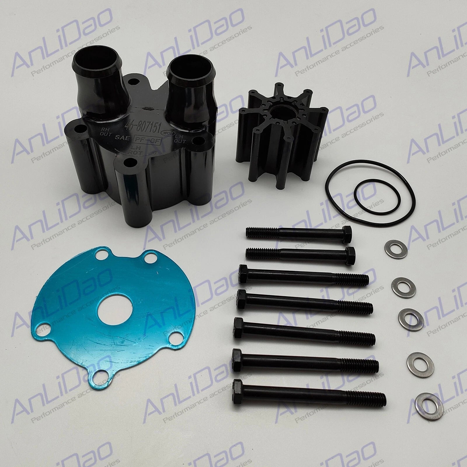 Replaces Mercury Mercruiser Bravo Water Pump Impeller Kit