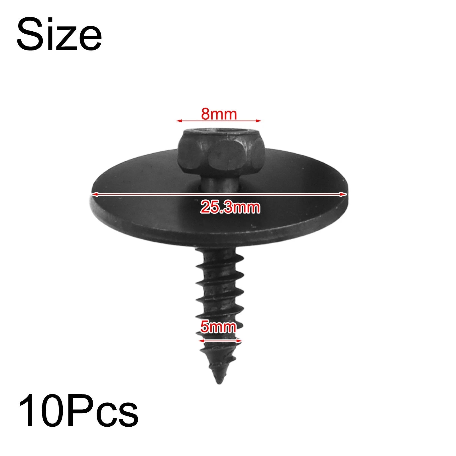 For Mercedes Undercar Shield Sheet Metal Screw Replacement Hex Screw
