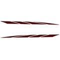 Boat Graphic Decal Sticker | Fishing Pontoon 71 3/4 X 3 Inch Maroon