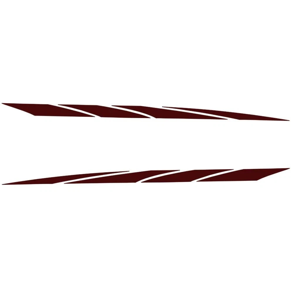 Boat Graphic Decal Sticker | Fishing Pontoon 71 3/4 X 3 Inch Maroon