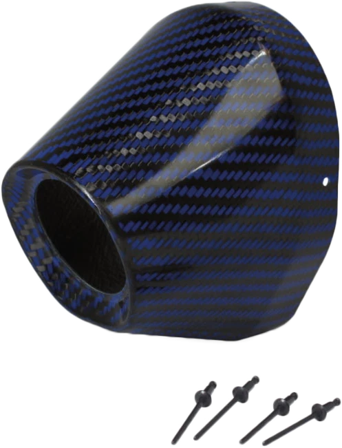 Pro Circuit Carbon End Cap Blue For 1 3/4 Inch Exhaust Systems