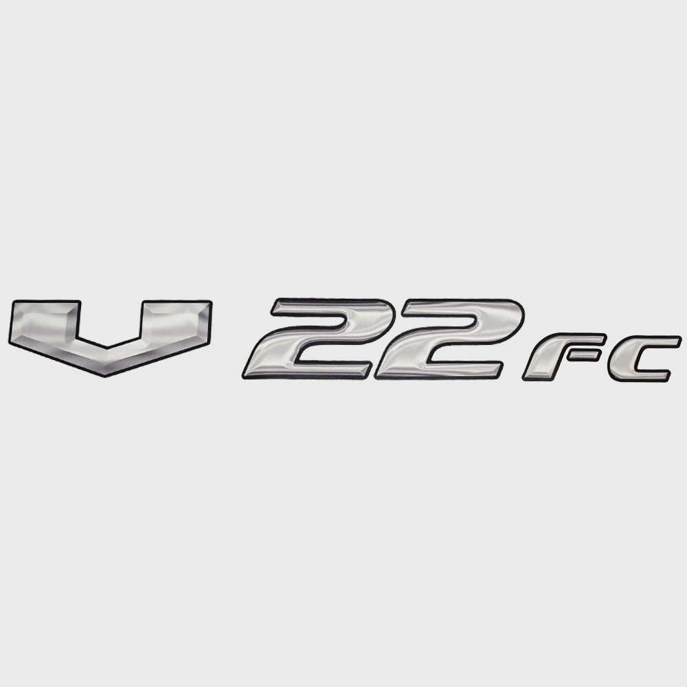SunCatcher Boat Model Decal Sticker V22FC Silver Black by SunCatcher