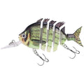 6-Section 3D Printed Lure for Bass Fishing