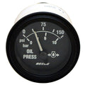 Beede Boat Oil Pressure Gauge 947884 | 2 Inch BlackOpens in a new wind