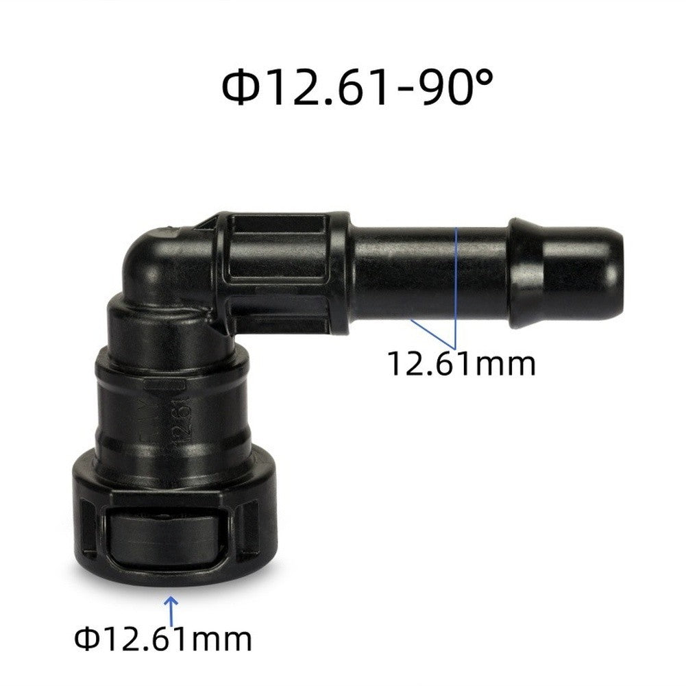 12.61mm Engine Fuel Line Connector 90 Deg