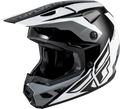 Fly Racing Kinetic Crest Off-road Helmet Medium Black White Grey