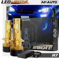 2x H7 6500K Headlight LED Bulb Kit High/Low Beam Fog Li