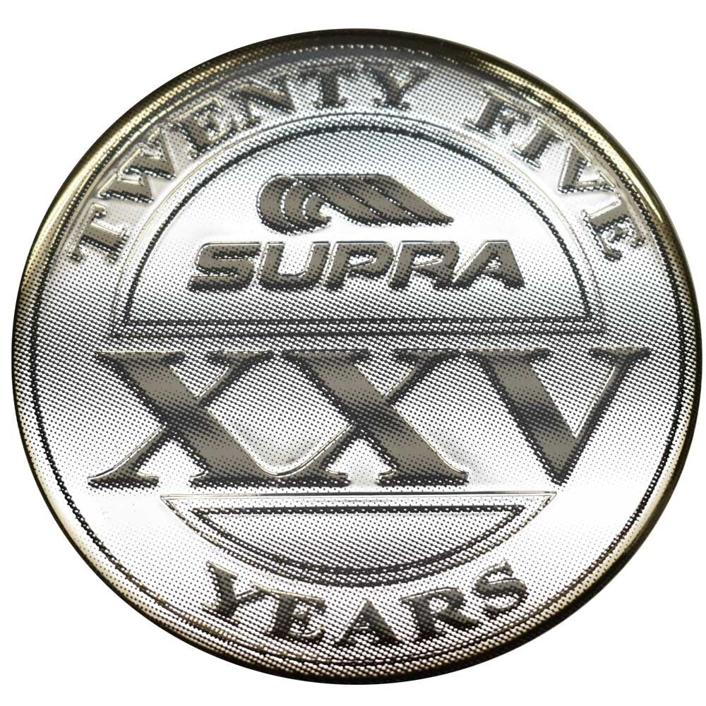 Supra Boat Raised Decal 106384 25 Year Anniversary Silver by Supra