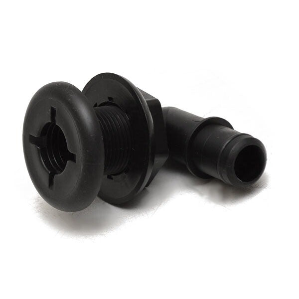Thru Hull Fitting Boat 3/4 Inch Plastic 90 Degree