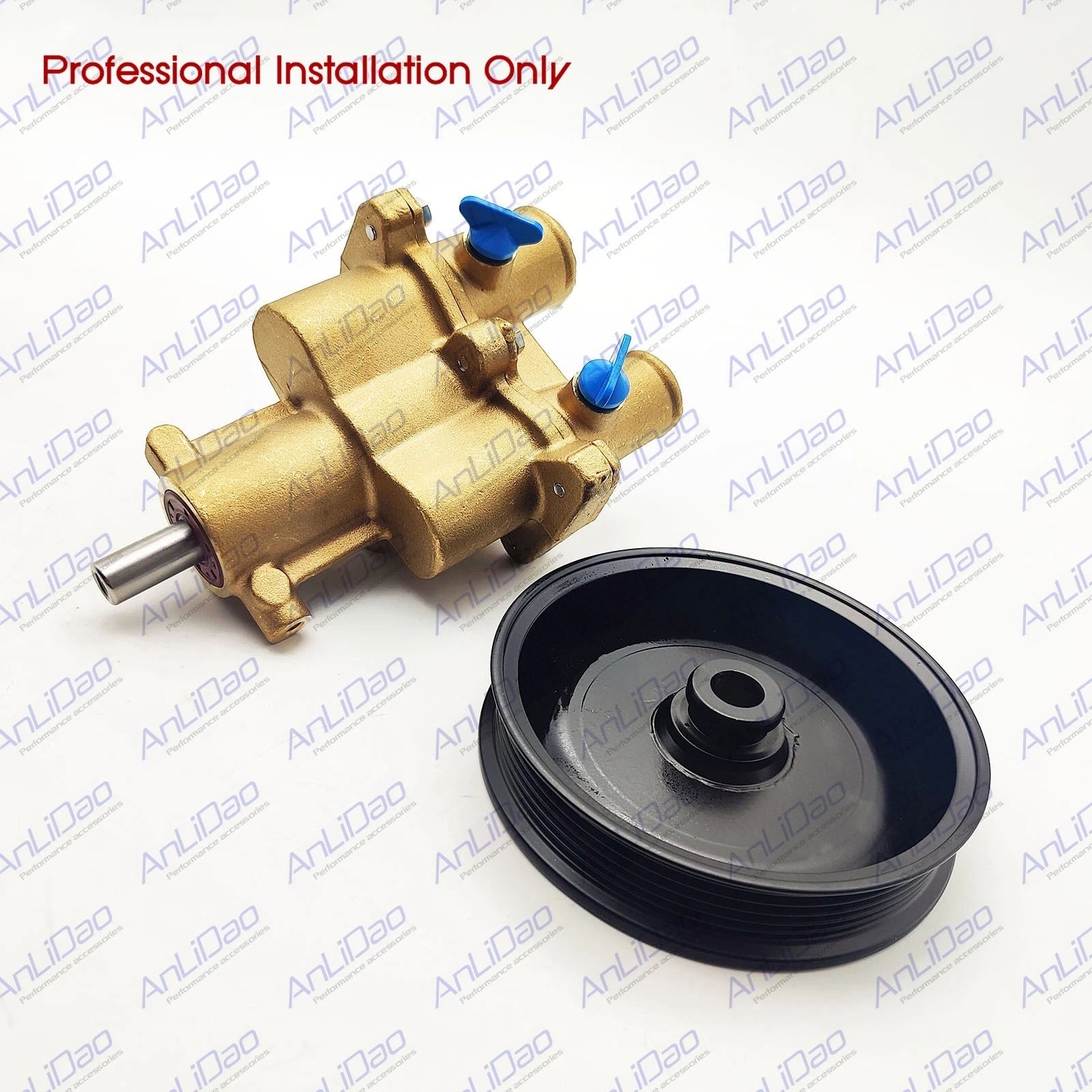 Fit Mercruiser 4.3l-5.7l All Metal Sea Water Pump Pulley 46-8m0118067