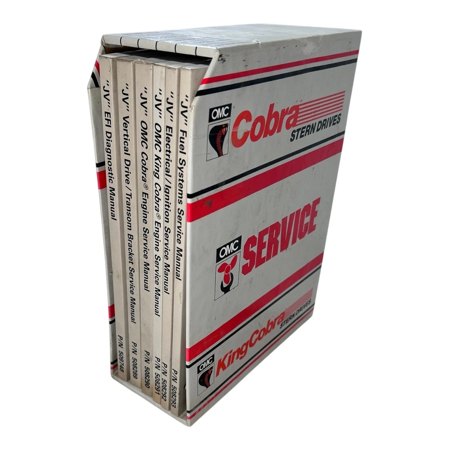 Omc 508288, Jv Omc Cobra Stern Drive Service Manual Book Set Of 6