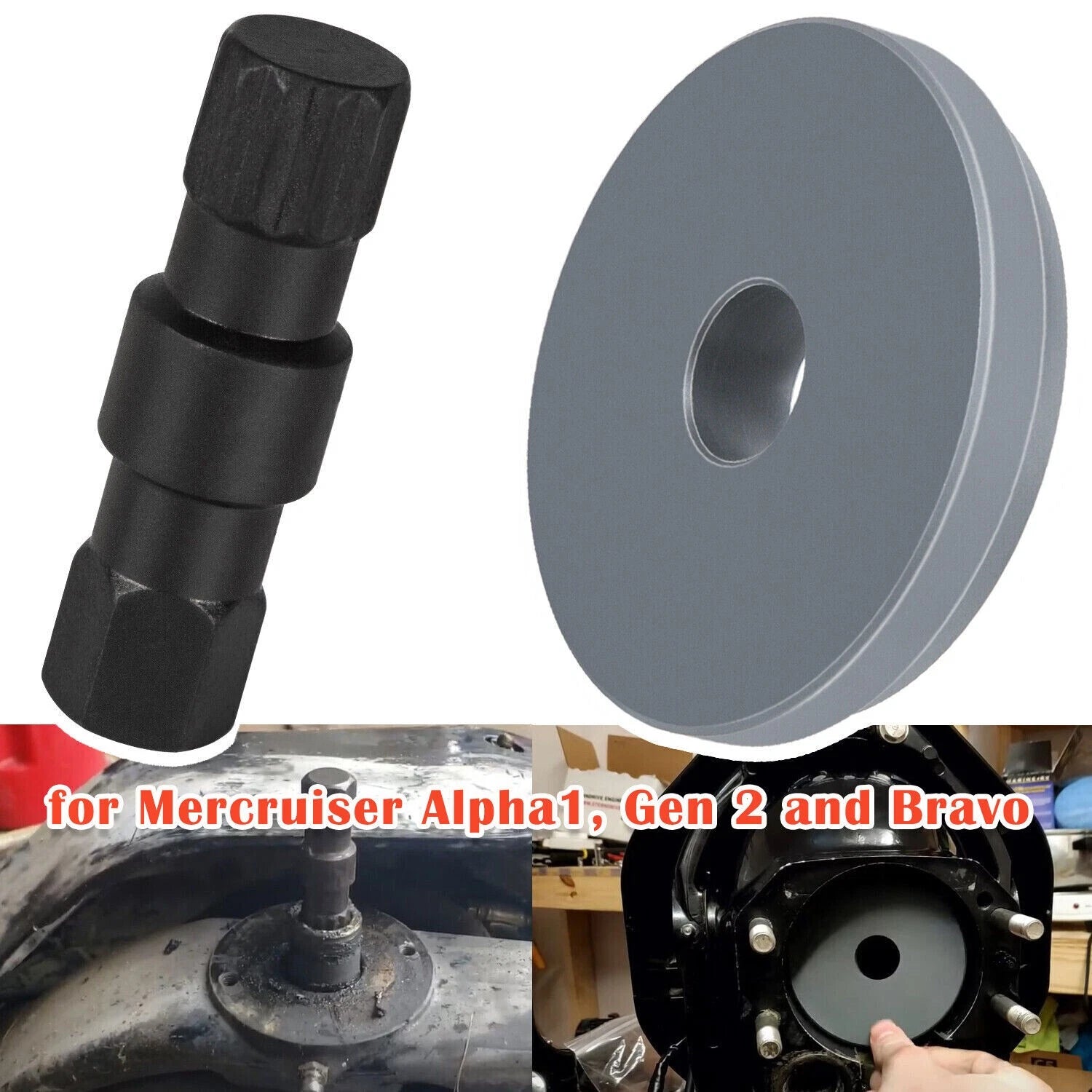 For Mercruiser Bellow Retainer Ring Sleeve Installation Tool & Hinge