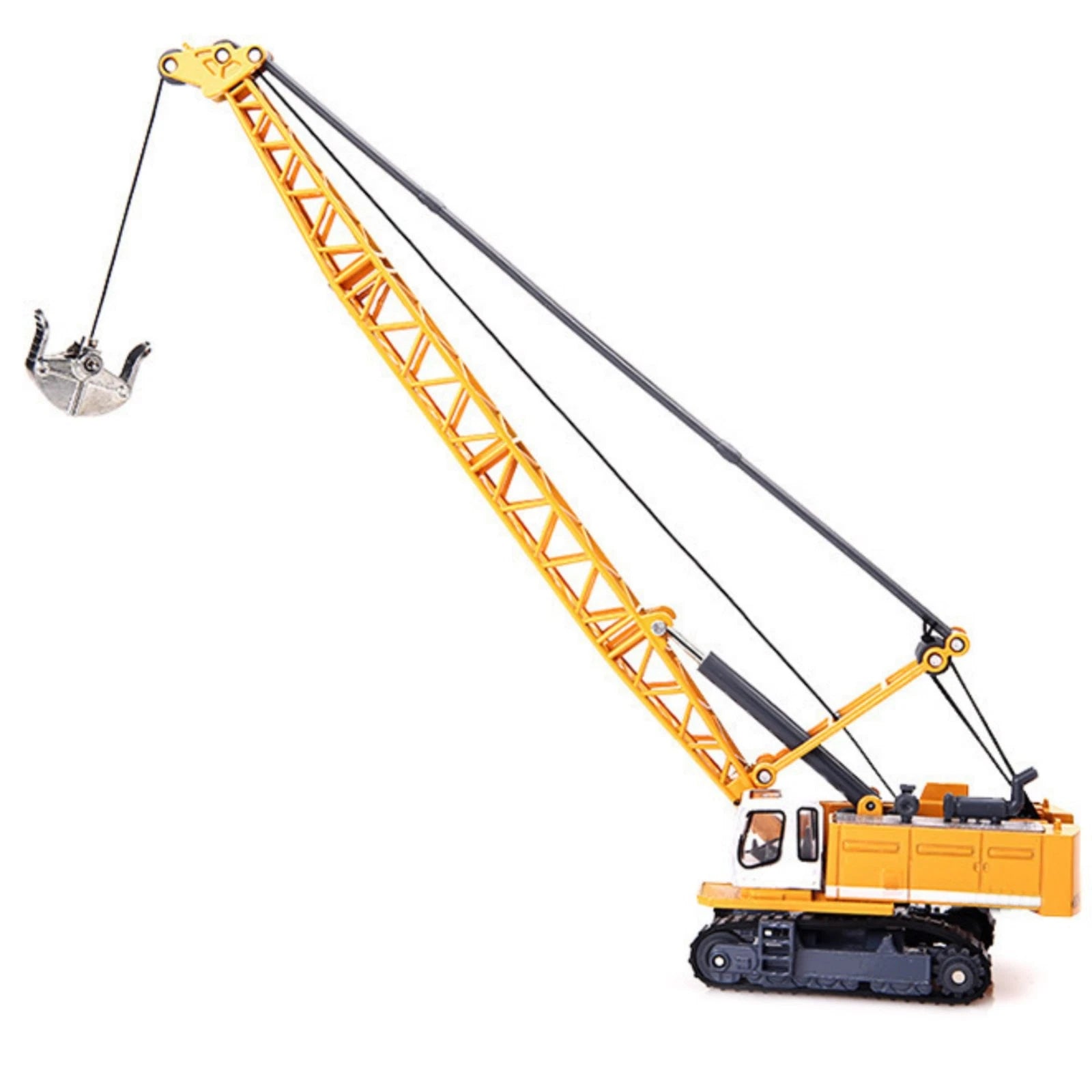 1/87 Scale Machinery Crawler Tower Cable Excavator Vehicle Model Toy