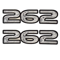 Rinker Boat Decals Gray Black Stickers Pair by Rinker