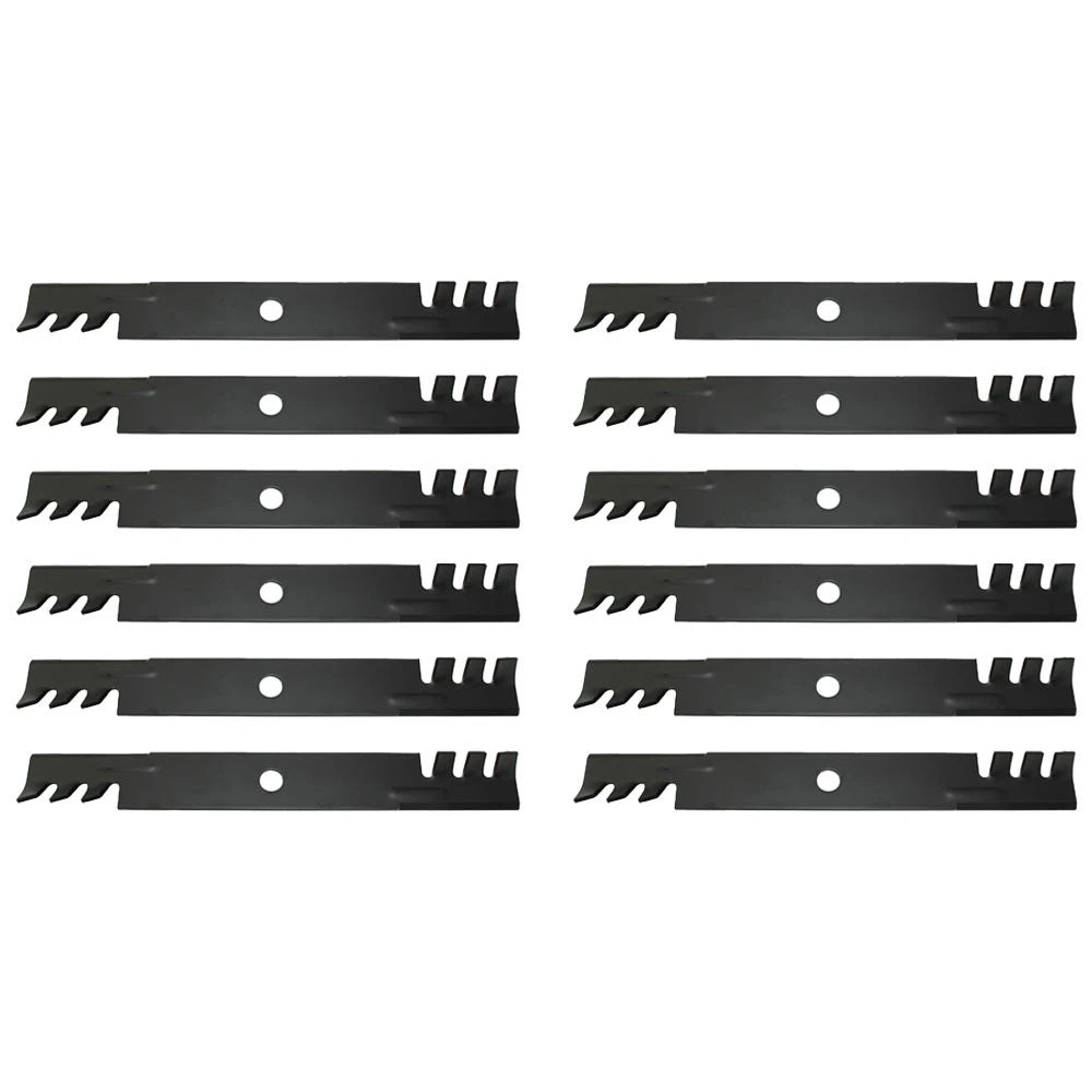 Qty 12: Toothed Mower Blade Fits Exmark 1165174s