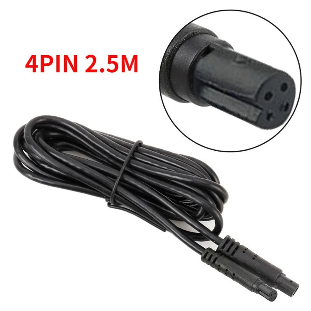 1x For Dash Cam Reverse Camera, Car Recorder Cable 4pin 2.5m
