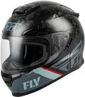 Fly Racing Sentinel Mech Helmet Black/grey/gol<wbr/>d Medium Street