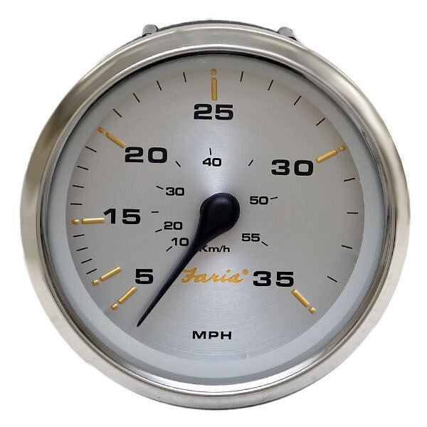 Speedometer Gauge Faria SE9874A Kronos Silver by Faria