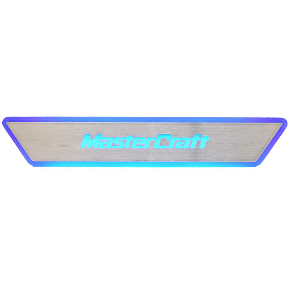 MasterCraft Boat Backlit Logo Panel 509167B | X26 Blue Resin 14 x 2 1/