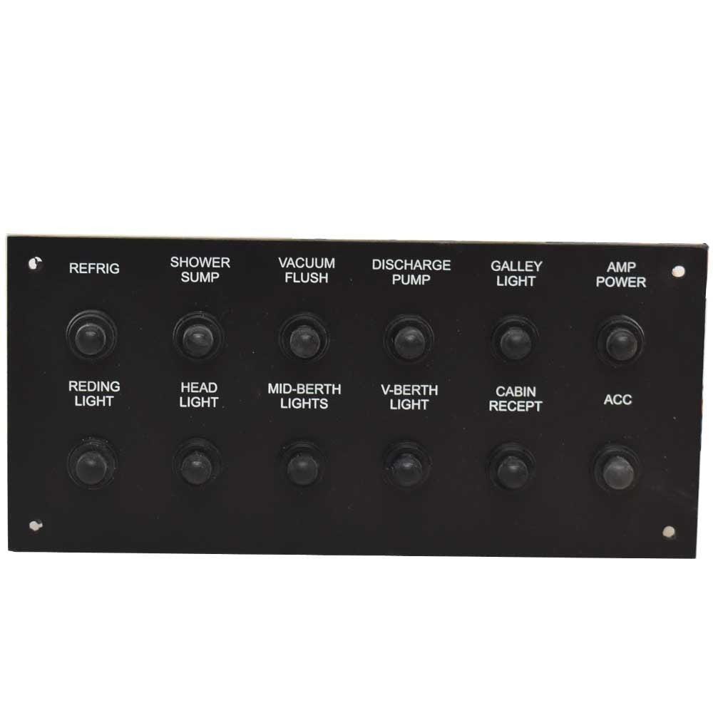 Sailfish Boat Breaker Switch Panel 320 Express DC Plastic by Sailfish
