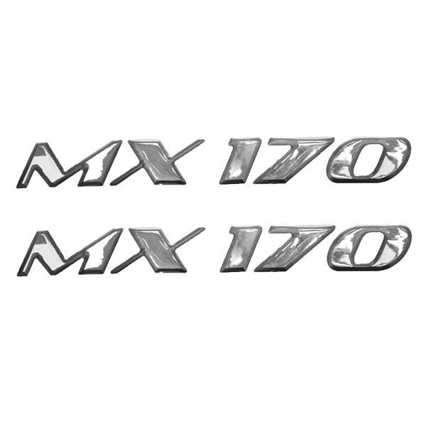 Raised Boat Decals Larson Glastron MX 170 Black/Silver by Larson / Glastron