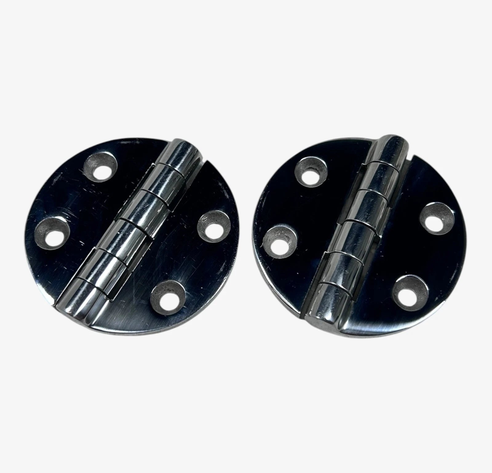 Gemlux Marine Grade Stainless Steel Round Hing Set 2.5'' X