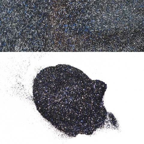 Ranger Boat Metal Glitter Flake 2377 Mocha Blue Black 8 oz by Ranger
